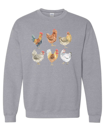 Chicken Mom sweatshirt, Chicken Lover Sweatshirt, gift for her chicken mom mama shirt chicken hoodie fall womens sweatshirt country farm - SBS T Shop