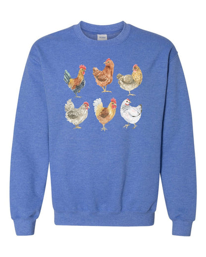 Chicken Mom sweatshirt, Chicken Lover Sweatshirt, gift for her chicken mom mama shirt chicken hoodie fall womens sweatshirt country farm - SBS T Shop