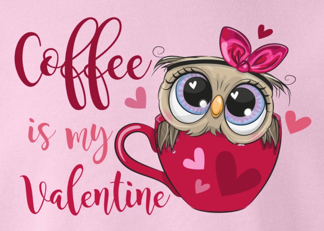 Coffee is my Valentine Ladies Long Sleeve T - SBS T Shop