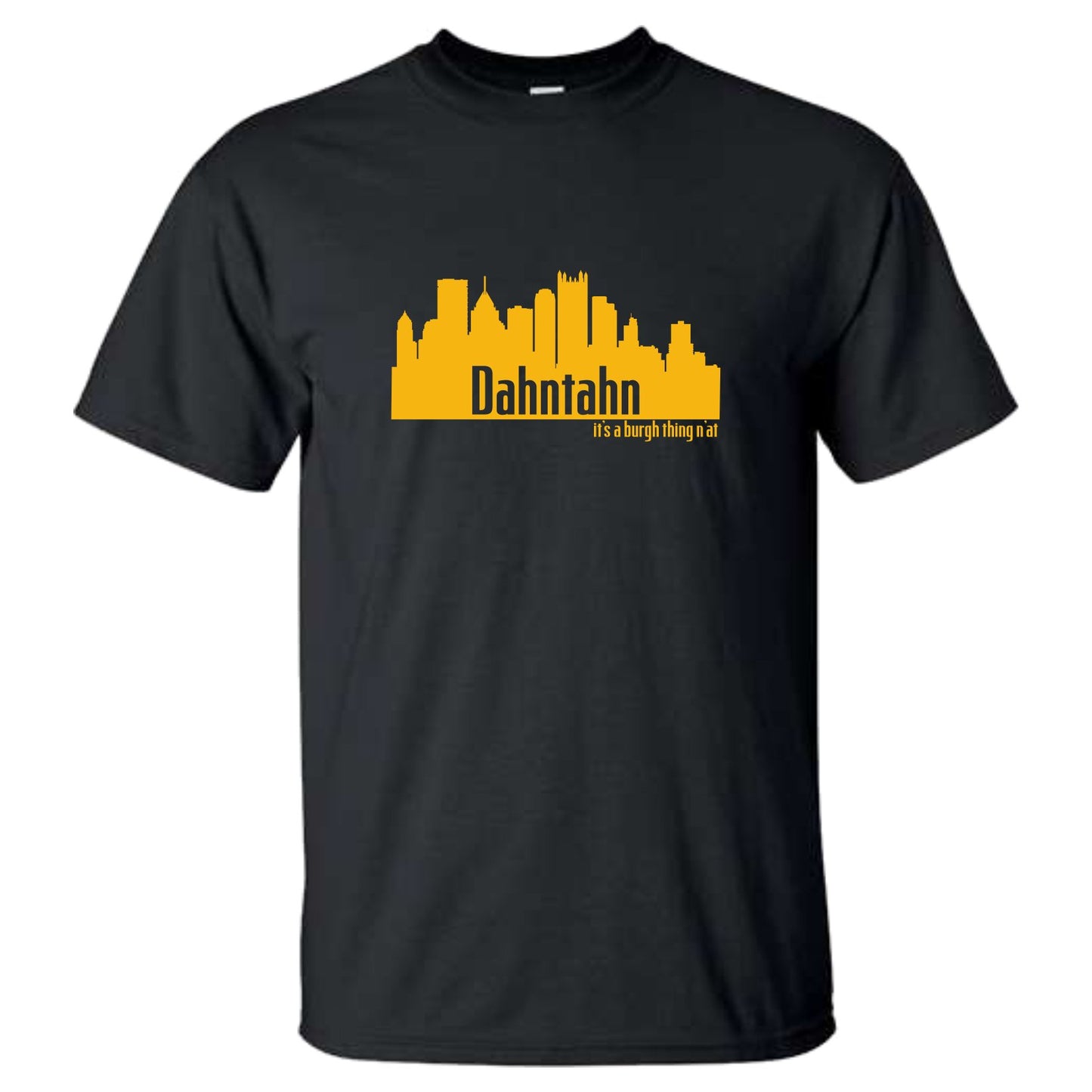 Dahntahn Pittsburgh Skyline Pittsburghese T Shirt - Youth and Adult Si –  SBS T Shop