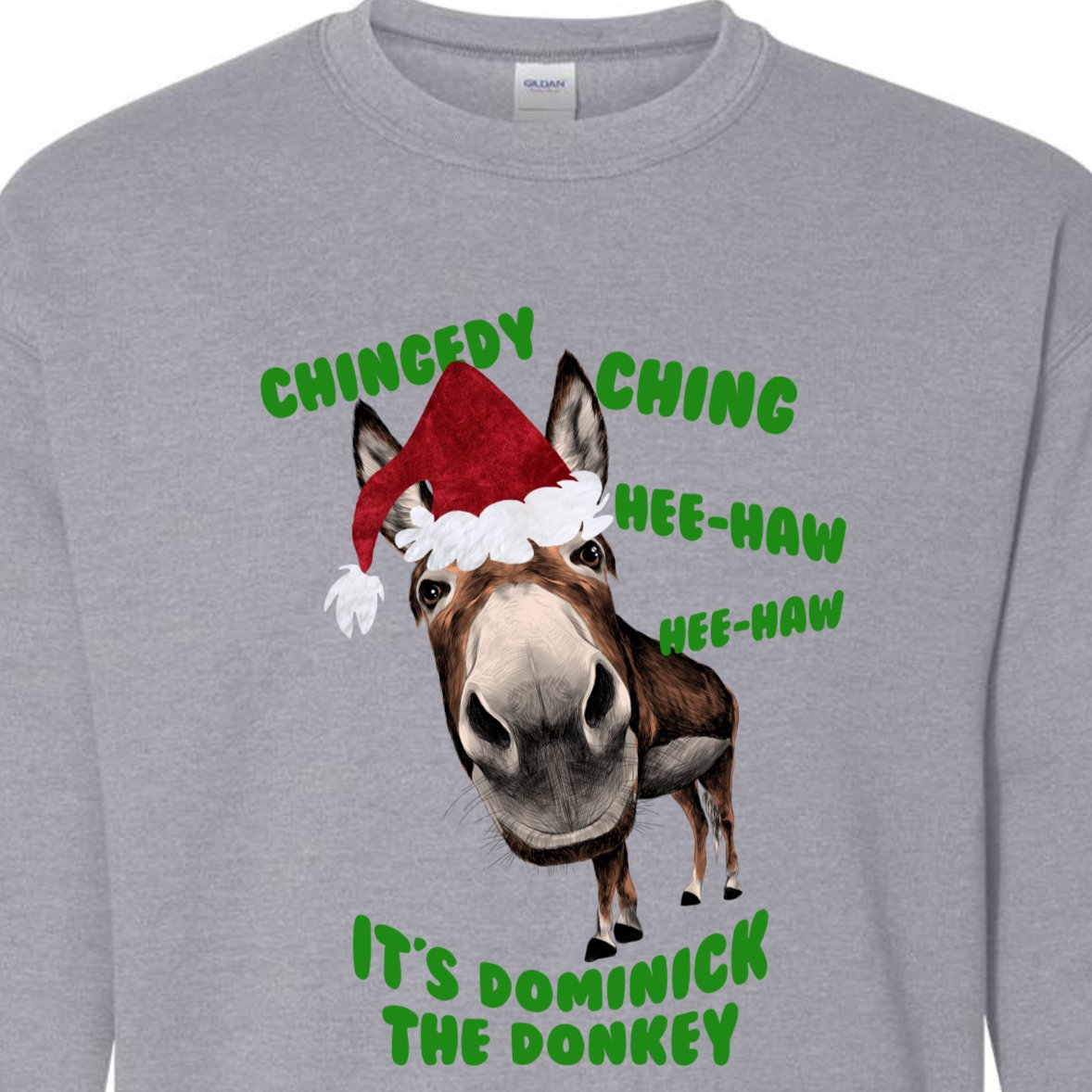 Dominick the Italian Christmas Donkey Sweatshirt - SBS T Shop
