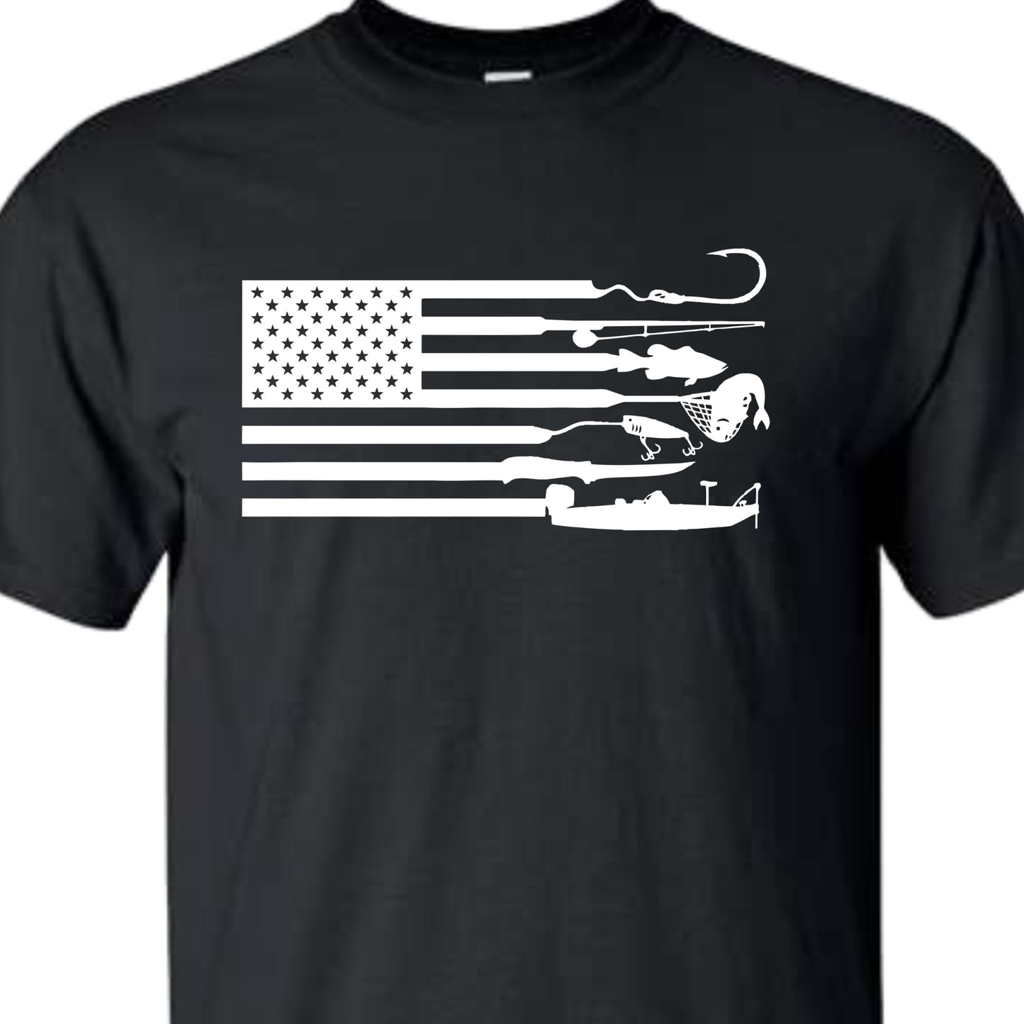 Fishing Flag T, fishing tee shirt - SBS T Shop