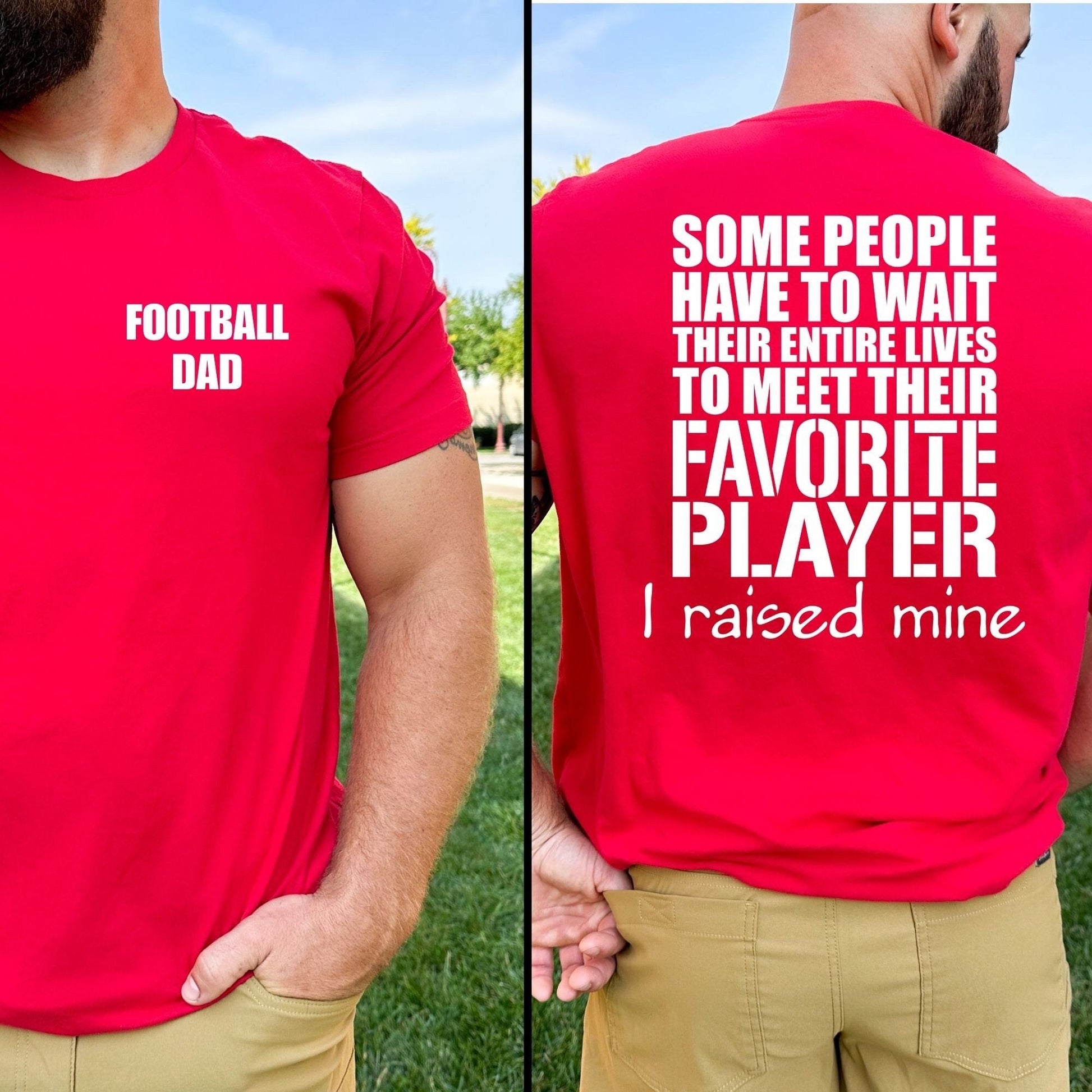 Football Dad Shirt, Football dad Tee Football Dad T Shirt, football apparel, football dad gift, gift for dad, christmas gift fathers day - SBS T Shop
