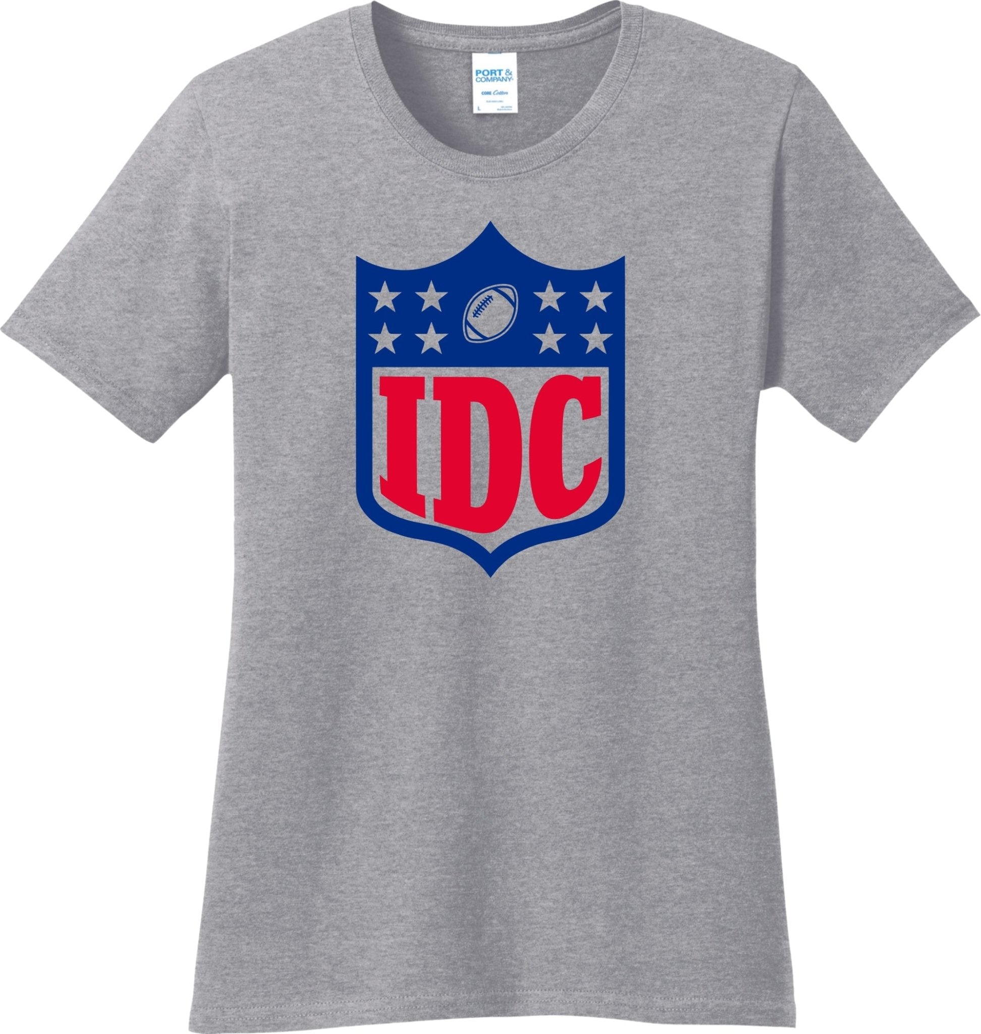 Football widow I Don't Care IDC Ladies Relaxed Fit - SBS T Shop