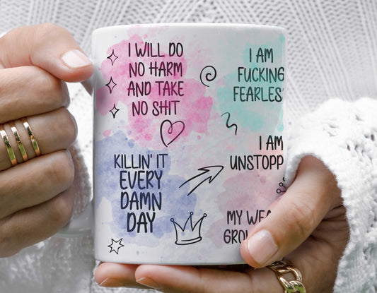 Funny Coffee Mug, Sweary Affirmation Motivational Mug, Snarky Mug, Sassy Mug, Inspirational Coffee Mug, Sarcastic Coffee Mug, Funny Gift - SBS T Shop