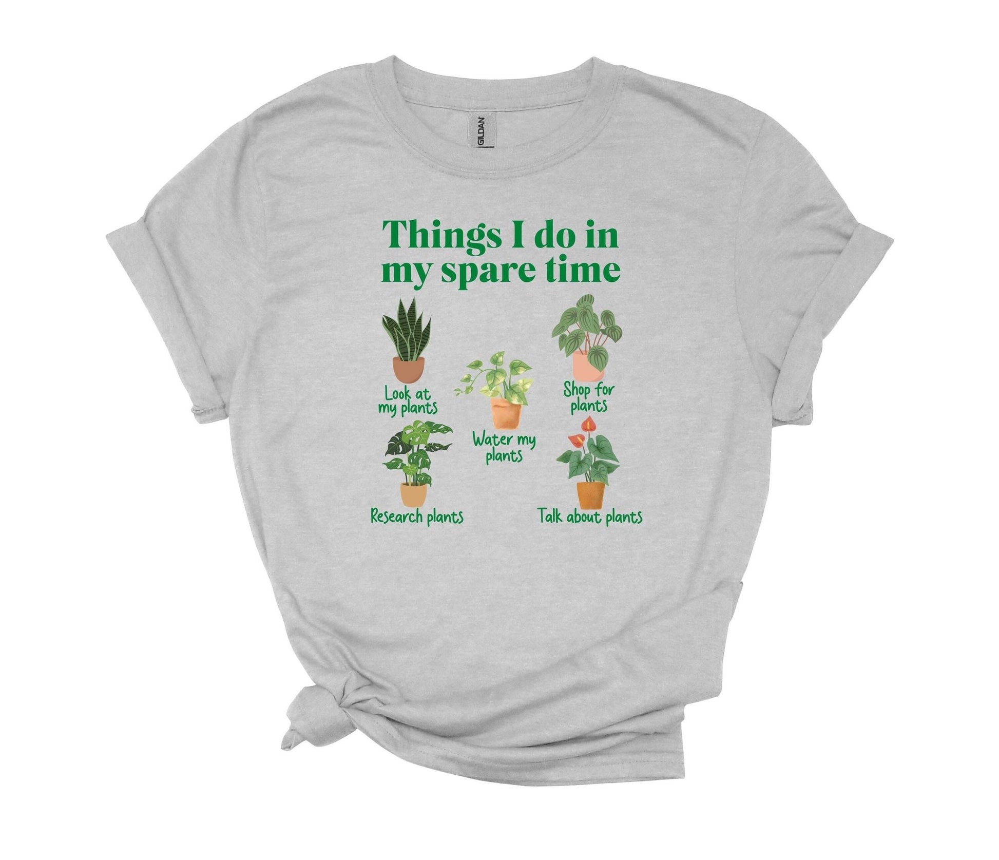 Funny Plant Lover Shirt, Things I do in my spare time, Gardening, plant mom dad, farm shirt, houseplant addict, botanical - SBS T Shop