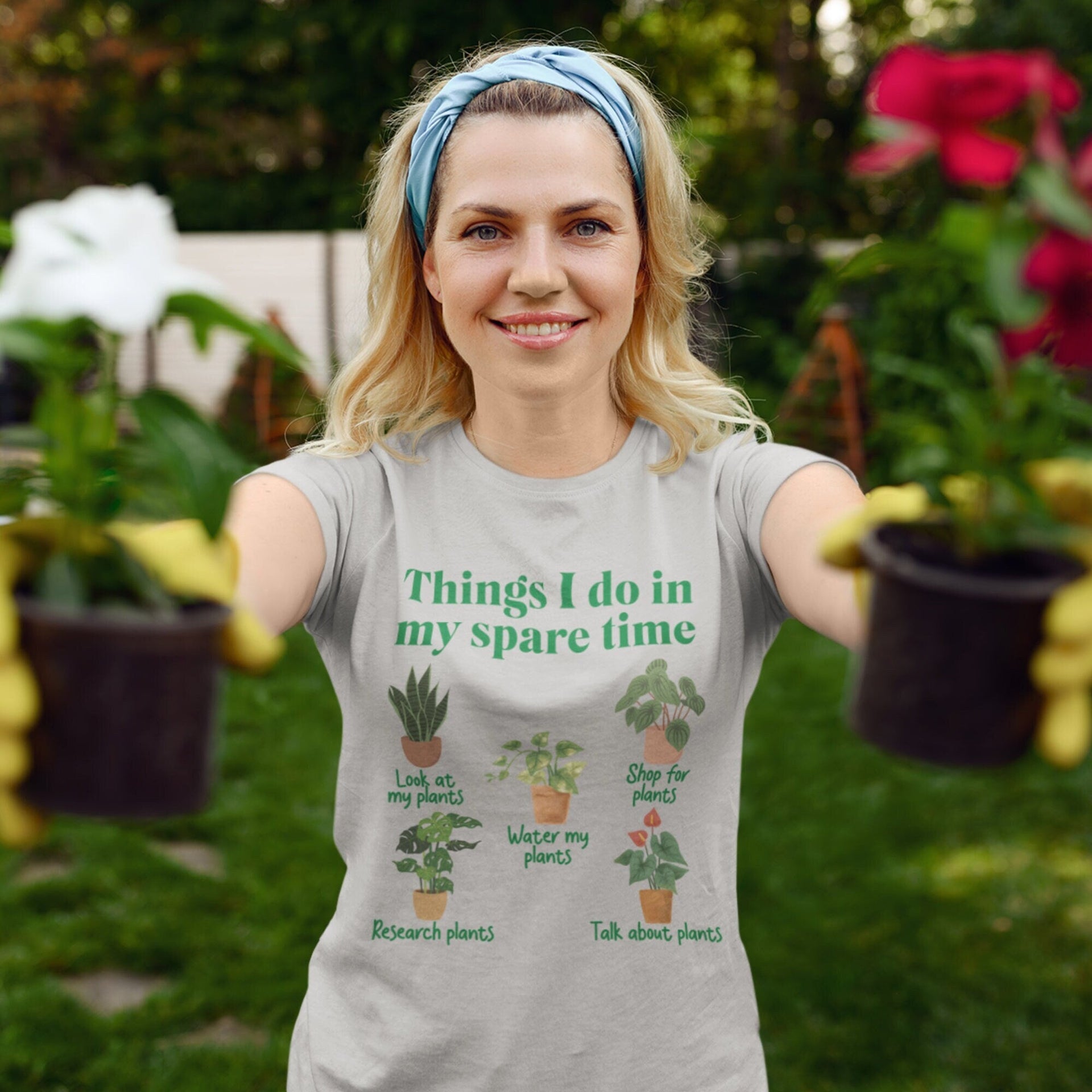 Funny Plant Lover Shirt, Things I do in my spare time, Gardening, plan –  SBS T Shop