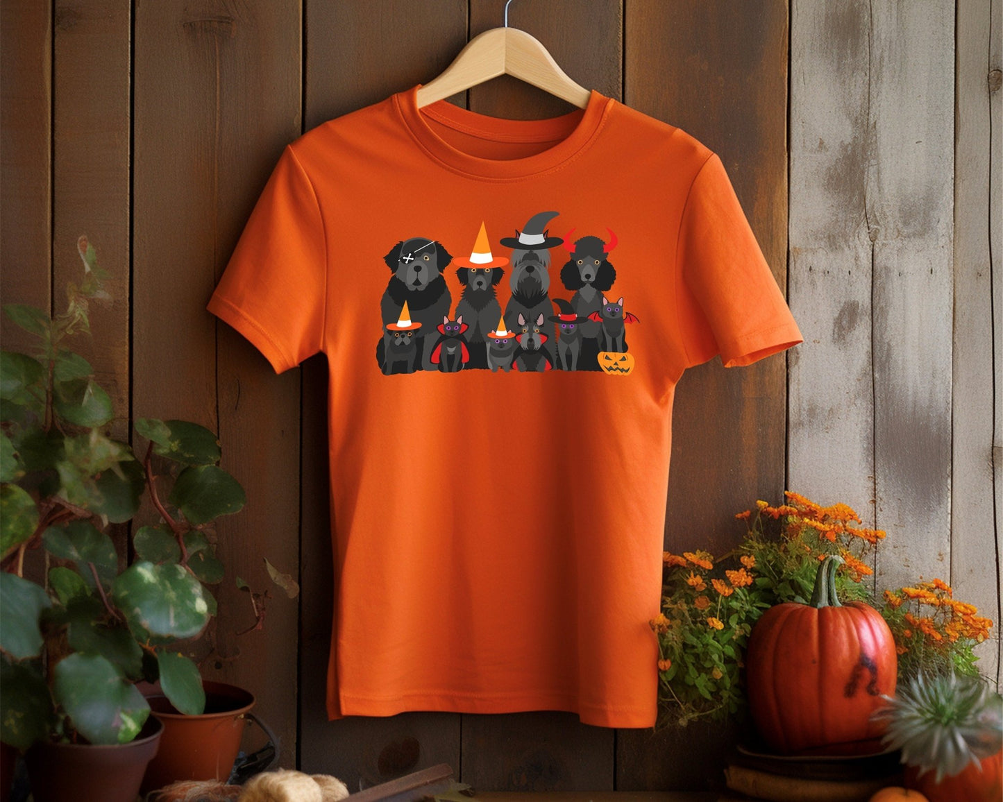 Halloween Dog shirt, Halloween Cat tshirt, Dog Pumpkin, Spooky Season apparel Fall tee, Ghost Dog Vampire Pirate Devil Bat Witch - SBS T Shop