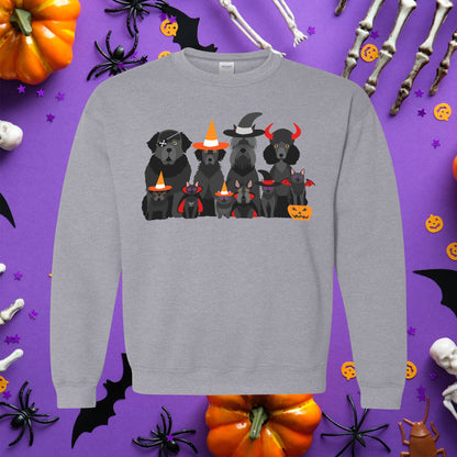 Halloween Dog Sweatshirt, Halloween Cat, Dog Pumpkin, Spooky Season Sweatshirt, Fall Sweatshirt, Ghost Dog Vampire Pirate Devil Bat Witch - SBS T Shop