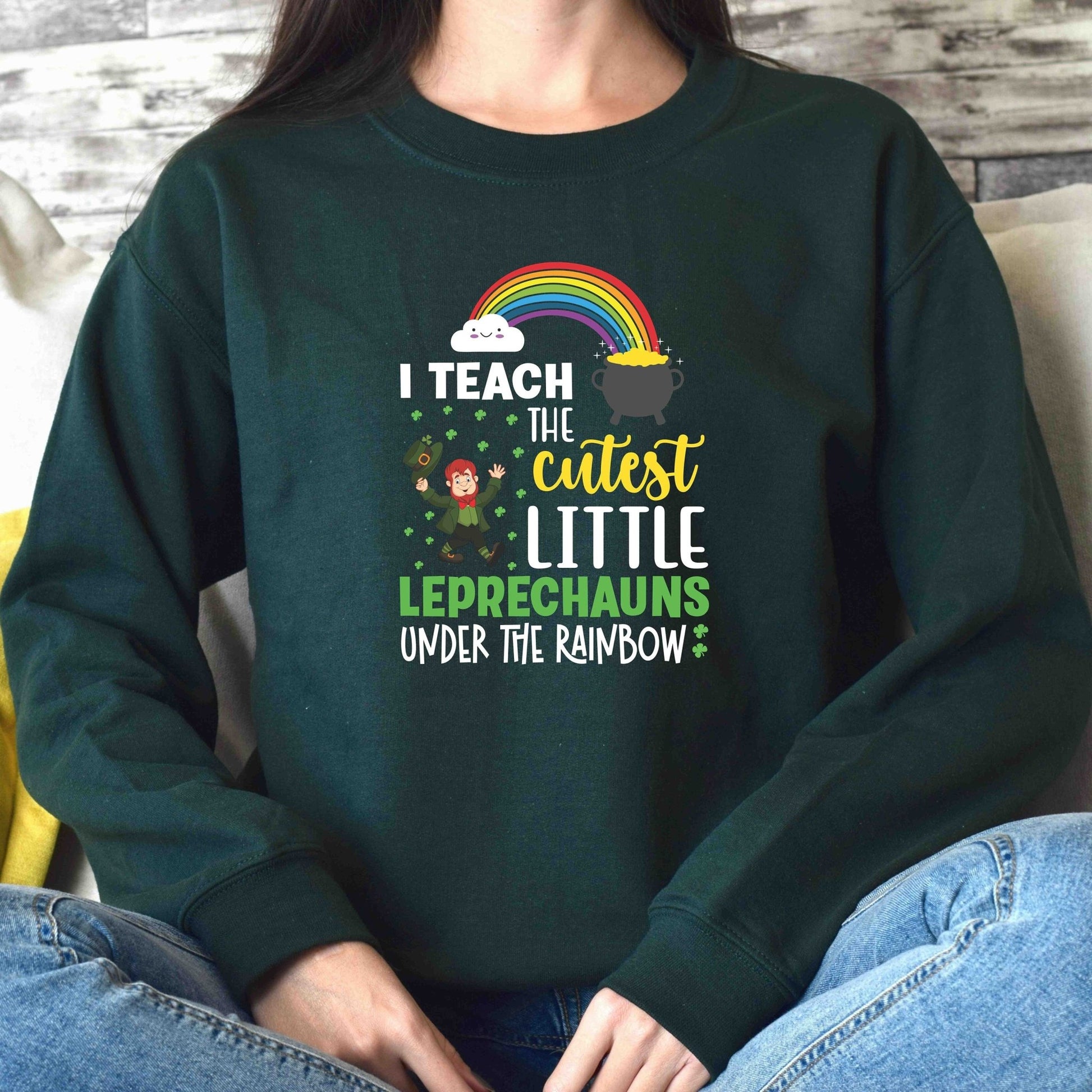 I teach the cutest little leprechauns St. Patrick's Teacher Sweatshirt - SBS T Shop