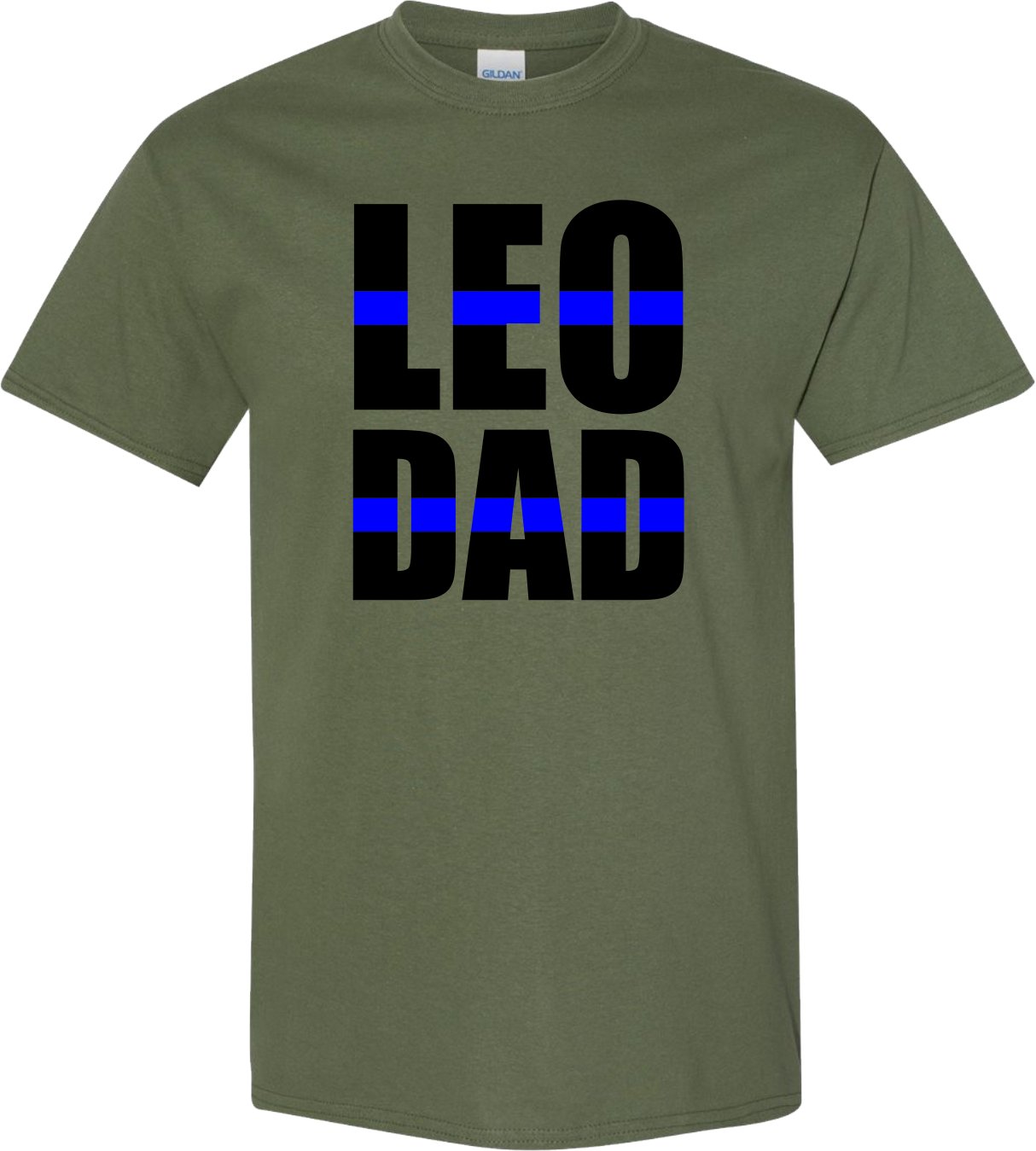 LEO Dad, Thin Blue Line Shirt - SBS T Shop