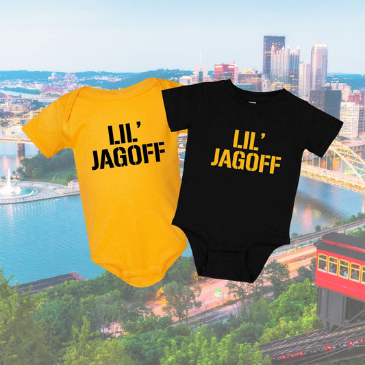 Lil Jagoff infant baby bodysuit Don't be a Jagoff T shirt Yinzer Yinz Pittsburgh Shirt It's a Burg thing Pittsburghese top PIttsburgher - SBS T Shop