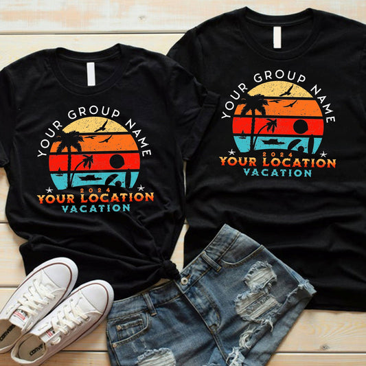 Personalized Family Vacation Shirts, Matching Beach Vacation apparel, Family Trip, Sisters getaway, Summer Vacation, Surprise Trip Shirt - SBS T Shop