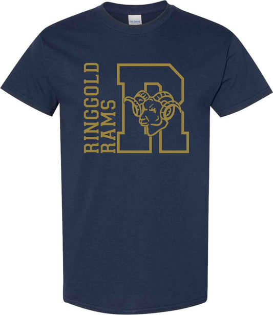 Ringgold Rams Block Square T-Shirt - SBS T Shop