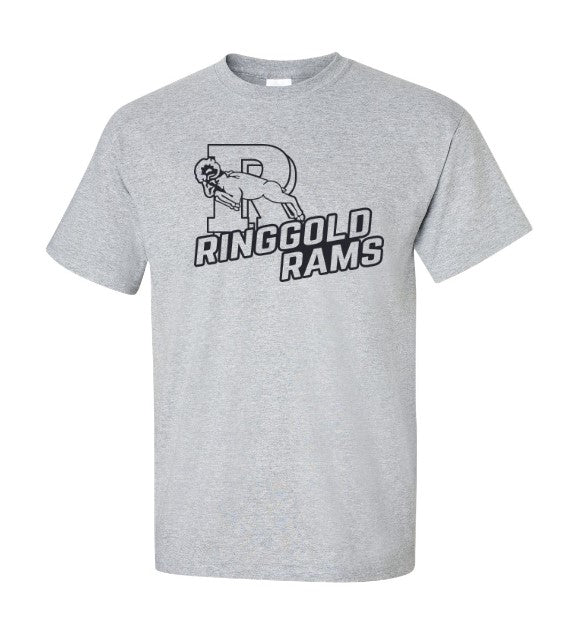 Ringgold Rams Slant T-Shirt - SBS T Shop