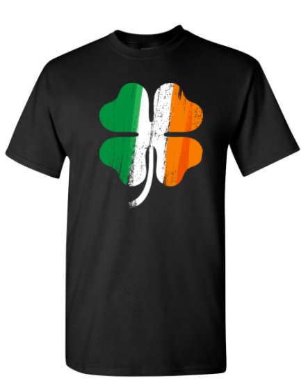 Shamrock Distressed Irish Flag T Shirt (Youth or Adult) - SBS T Shop