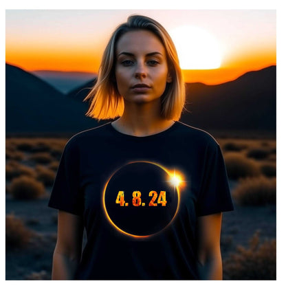 Solar Eclipse Shirt, 2024 total eclipse of the sun tee, astronomy, astrology totality once in a lifetime, men women kids sizes plus size - SBS T Shop