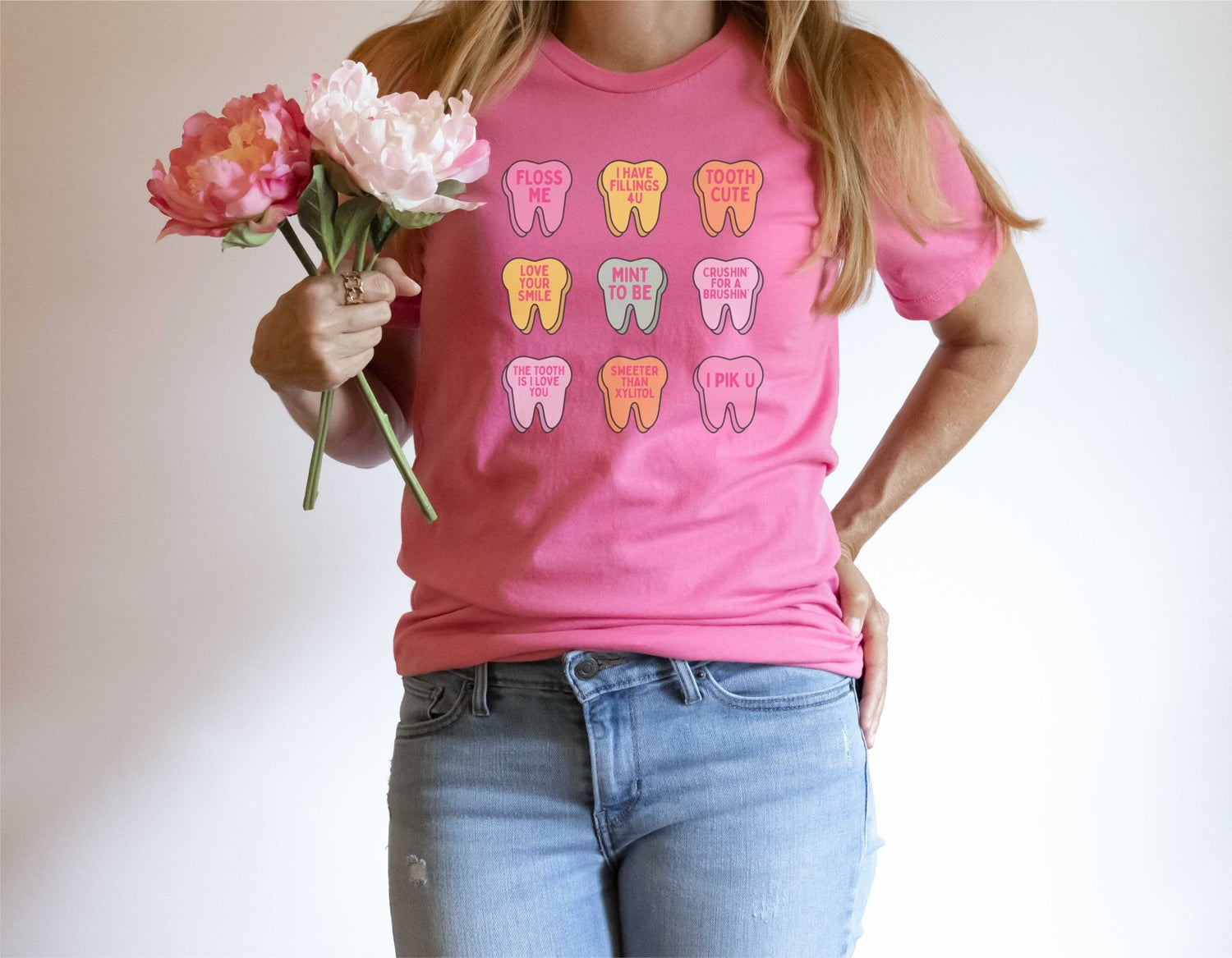 Tooth Valentine Conversation Hearts T shirt, Dental Assistant, Dentist, Hygenist - SBS T Shop