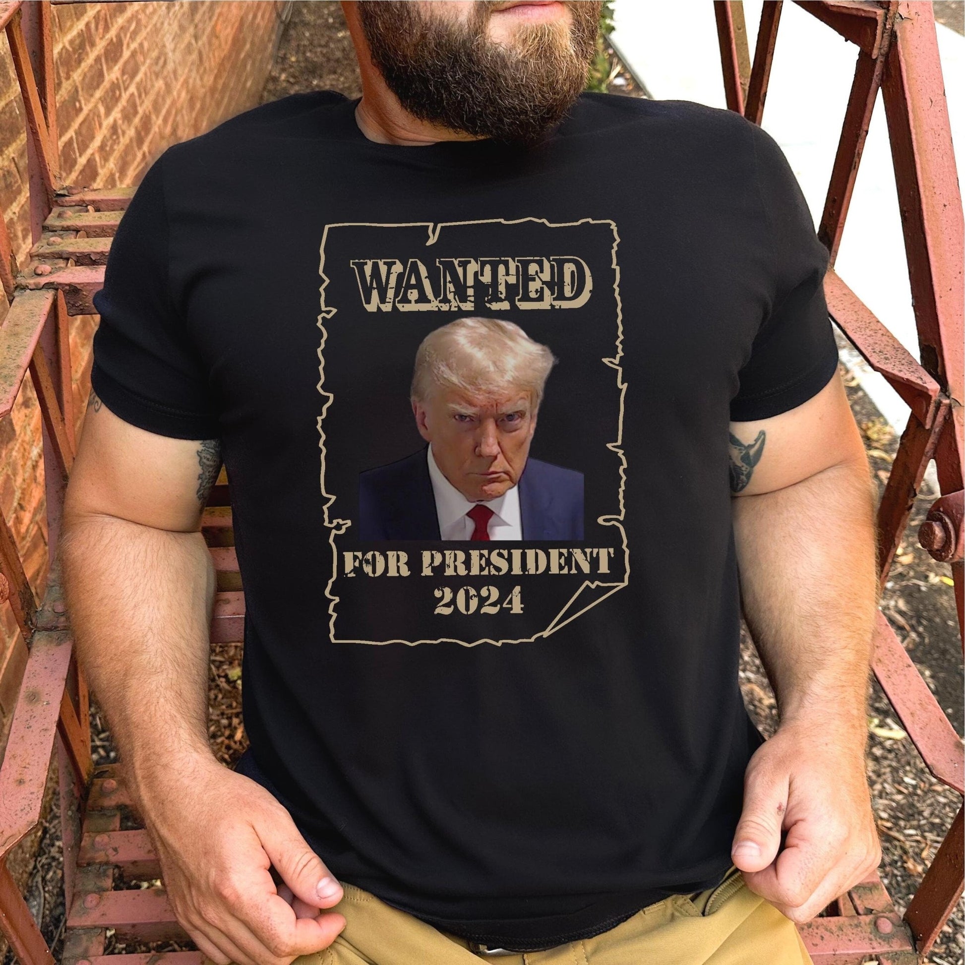 Trump Mug Shot Shirt, Trump for President 2024 t shirt funny tshirt trucker tee plus size dad boyfriend husband gift for her - SBS T Shop