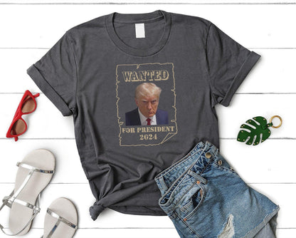 Trump Mug Shot Shirt, Trump for President 2024 t shirt funny tshirt trucker tee plus size dad boyfriend husband gift for her - SBS T Shop
