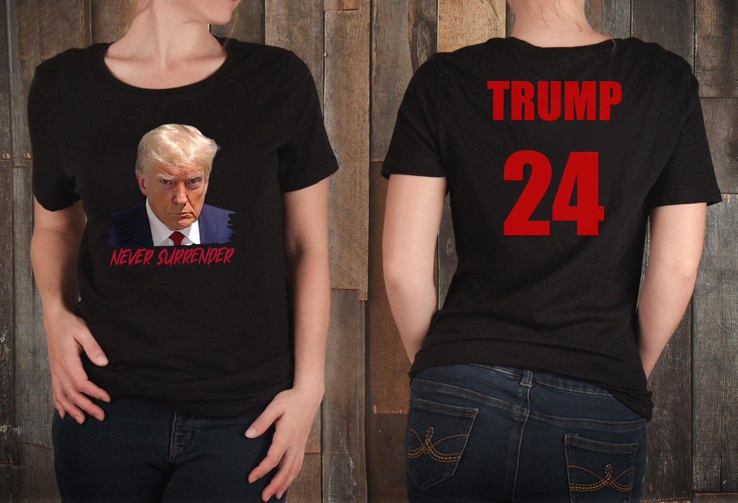 Trump Mugshot Shirt, Trump 2024 t shirt Conservative tshirt plus size dad boyfriend husband gift for her - SBS T Shop