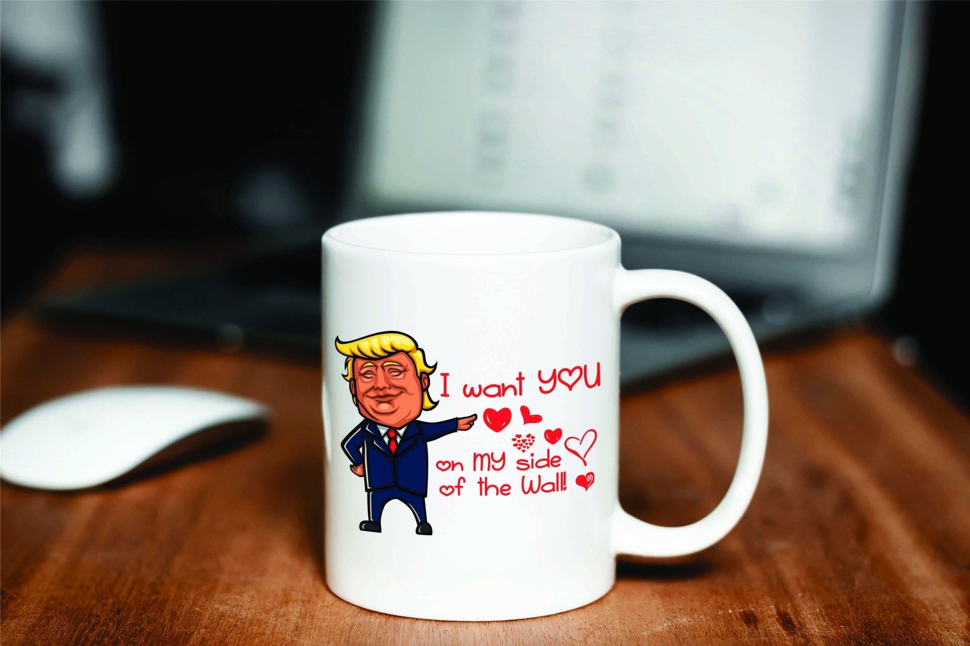 Trump Valentine's Day Mug, I want you on my side of the wall - SBS T Shop