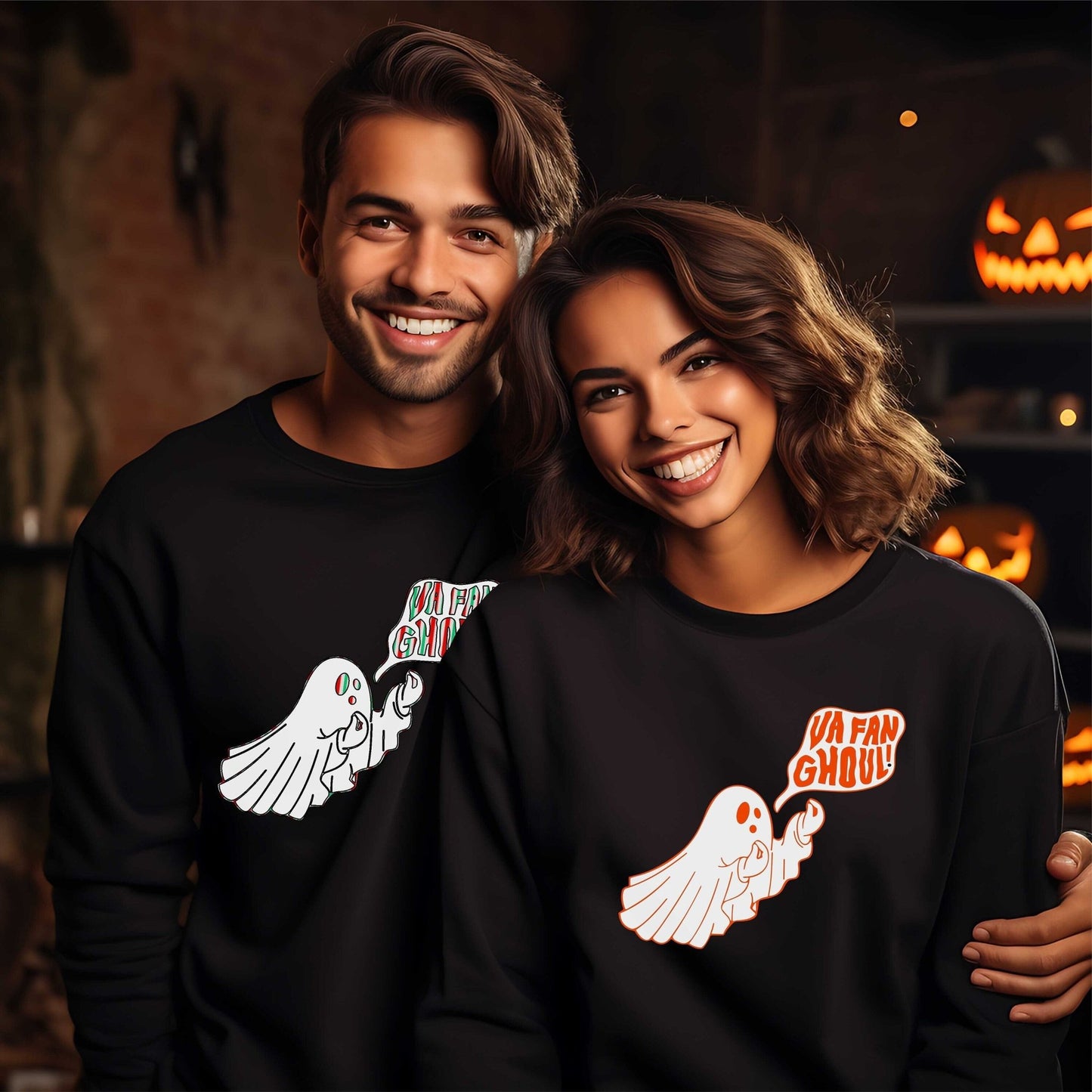 Va Fan Ghoul Sweatshirt, vaffanculo sweatshirt, Halloween Ghost sweatshir, Ghost crewneck Italian Halloween Shirt - SBS T Shop