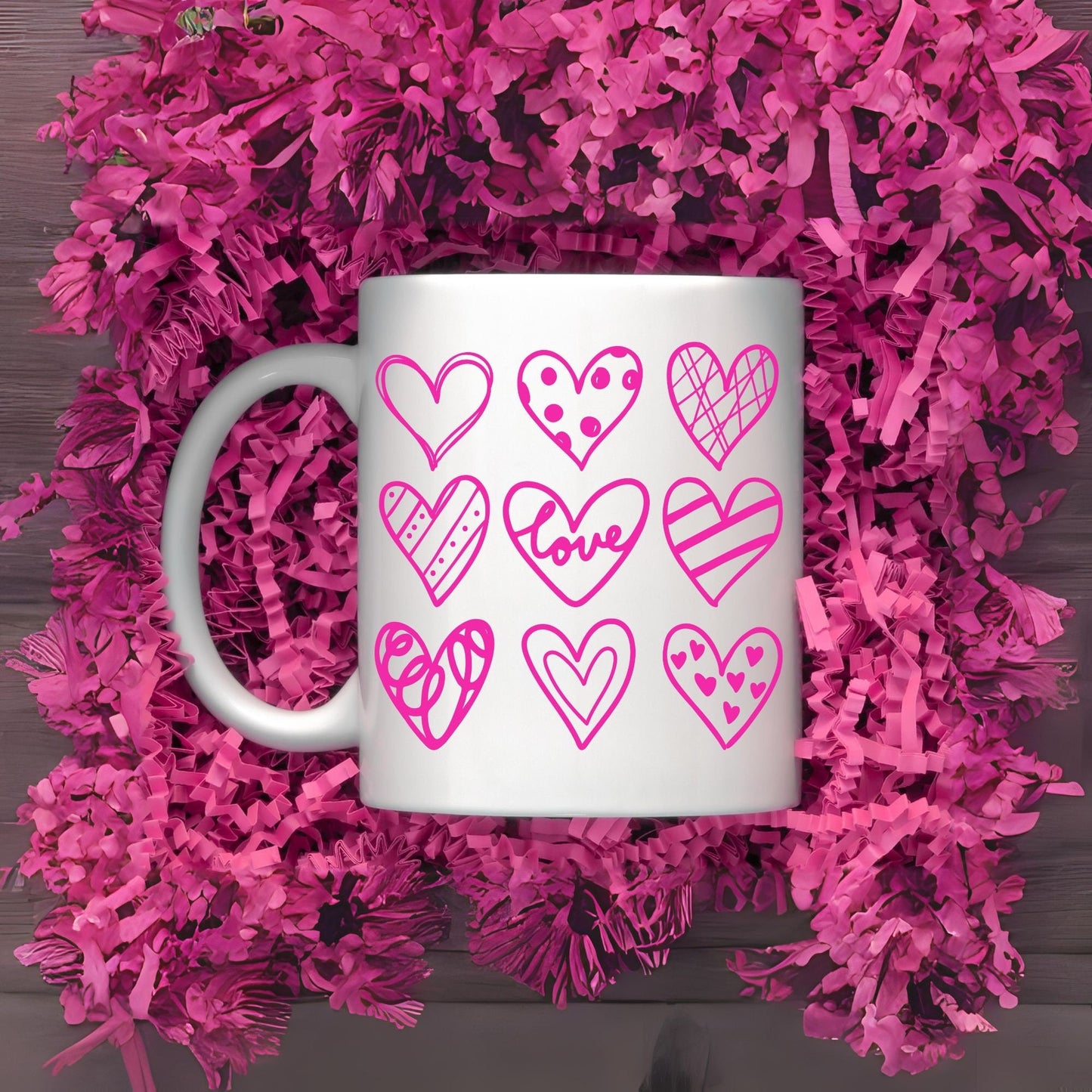 Valentine Love Coffee Mug, Valentines gift, Love Potion, Heart 9 square , coffee, tea, Personalized Birthday, Custom 11 or 15 oz - SBS T Shop