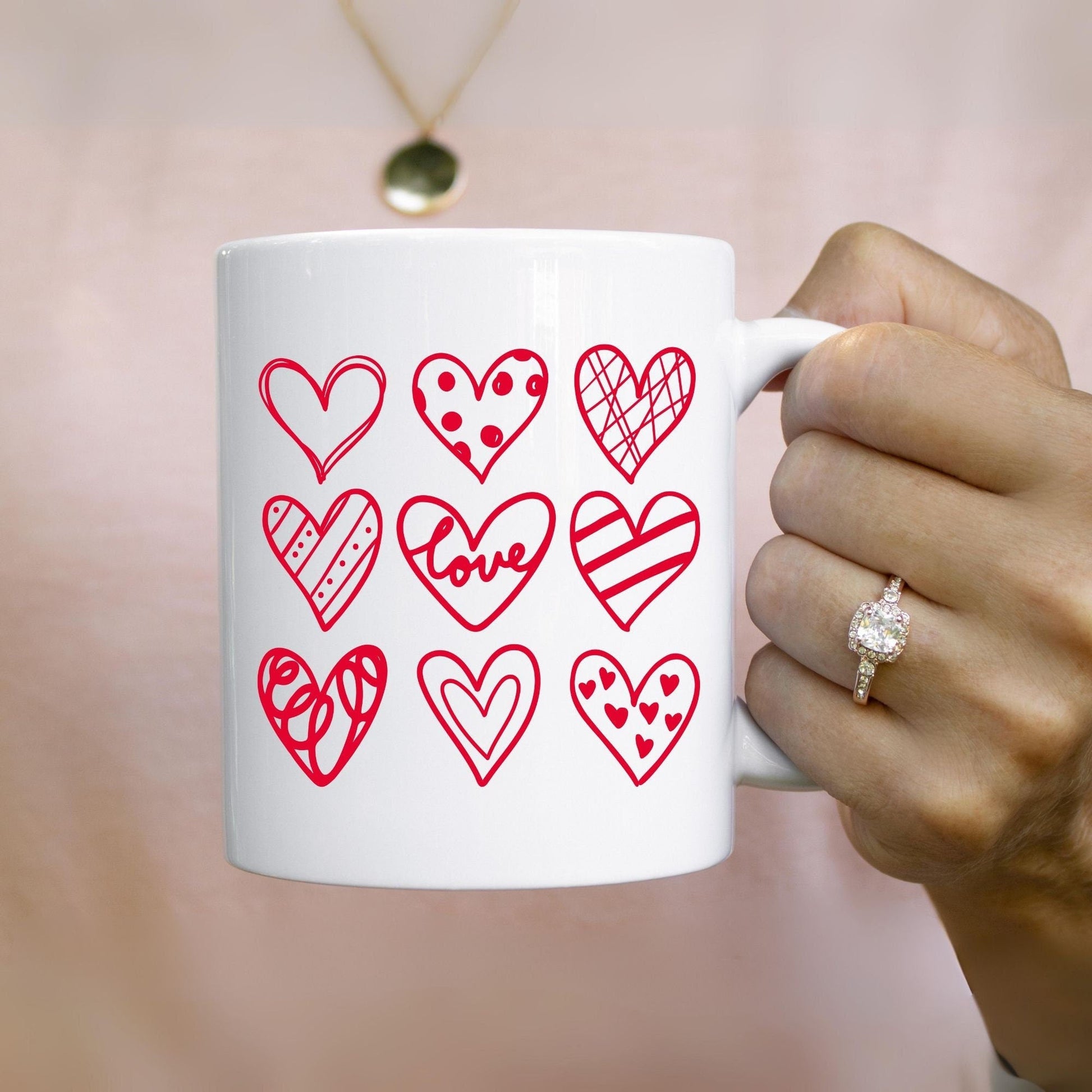 Valentine Love Coffee Mug, Valentines gift, Love Potion, Heart 9 square , coffee, tea, Personalized Birthday, Custom 11 or 15 oz - SBS T Shop